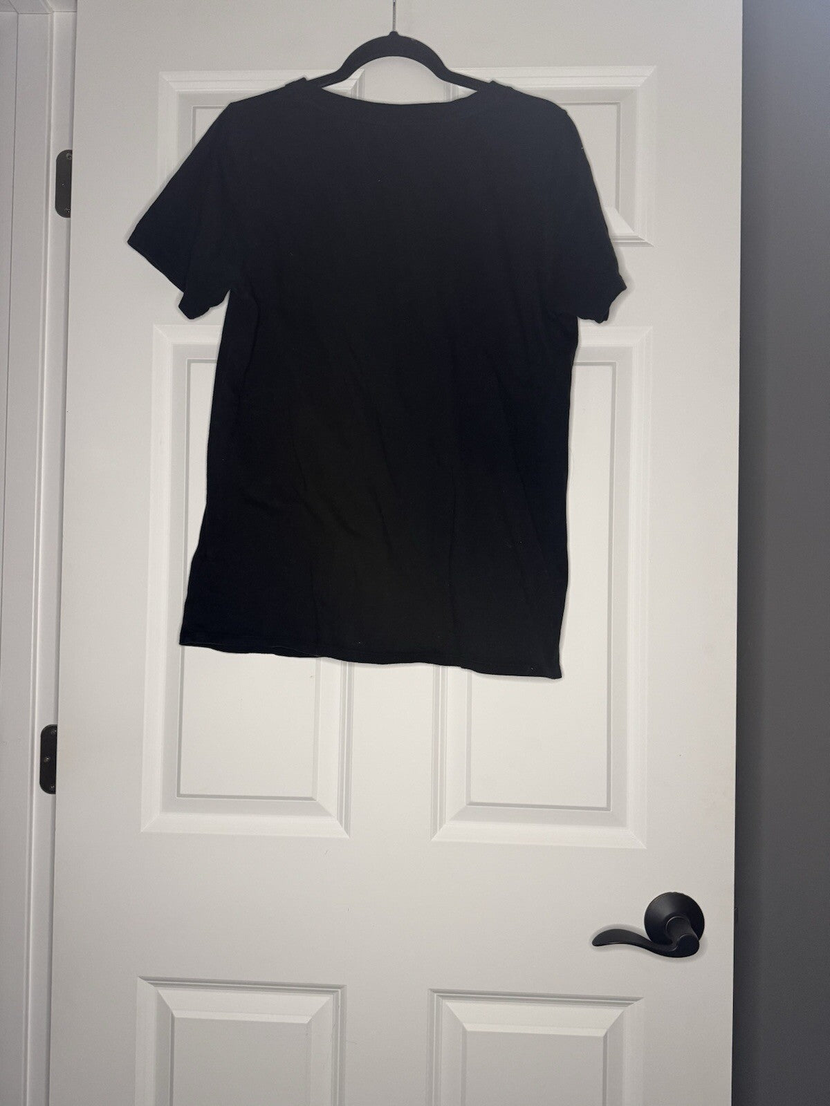 Hrt And Luv Short Sleeve Top Large Santa Baby Black W Gold And Red 