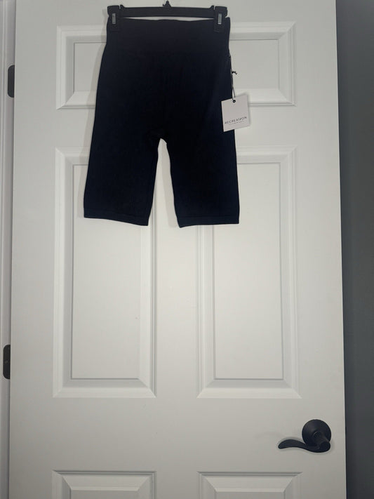 Recreation By Thread And Supply Ribbed Shorts Charcoal Small Nwt 