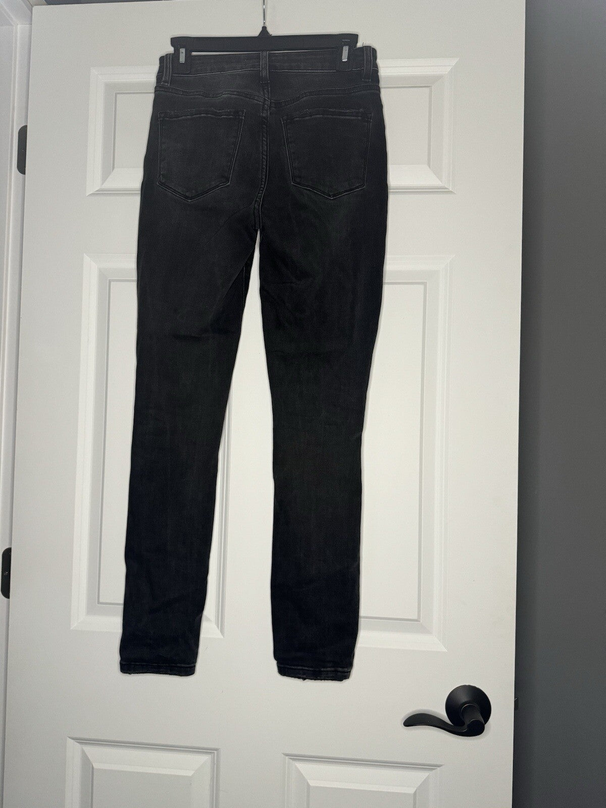 Vervet Distressed Skinny Jeans Black Acid Wash Style V2049SHA Size 25