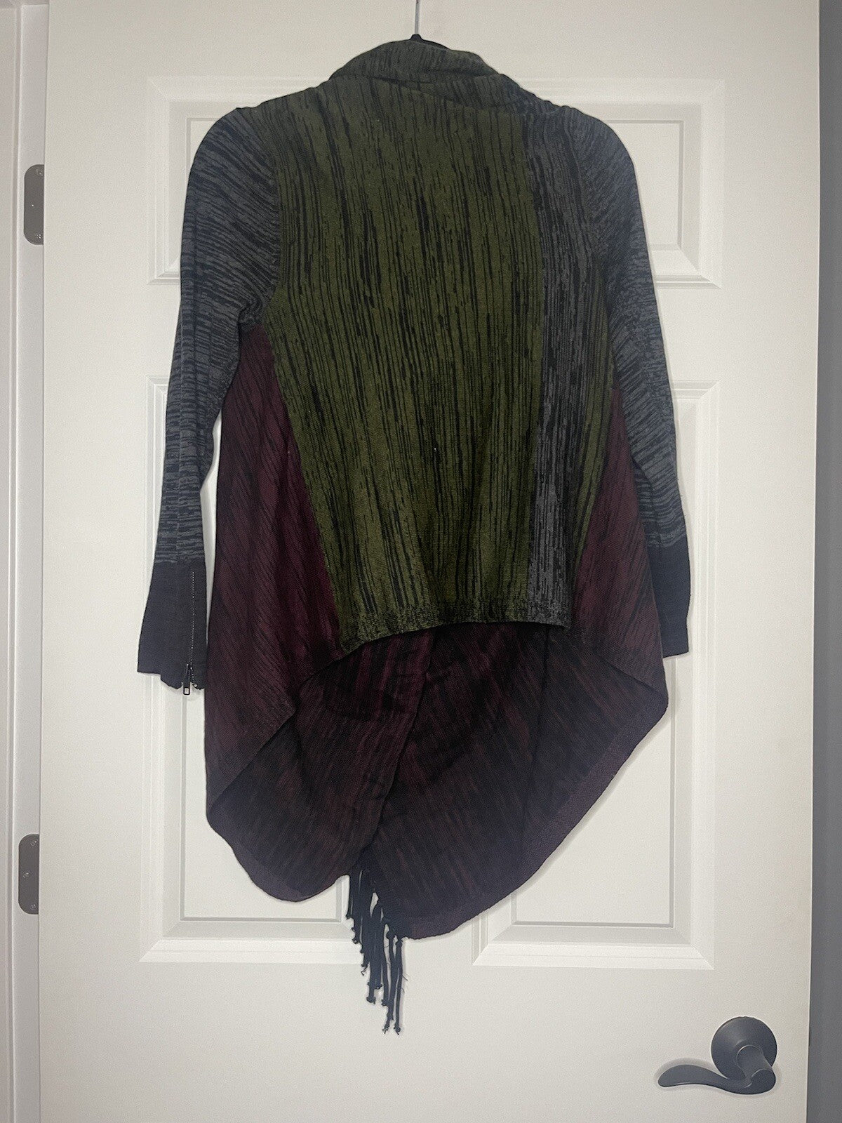 Curio new york medium sweater plum black charcoal