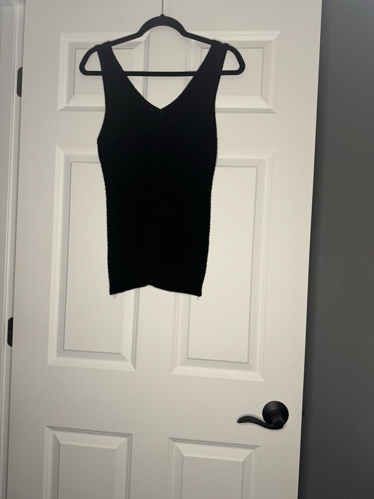 Unbranded Sleeveless Knit Sweater Small Black