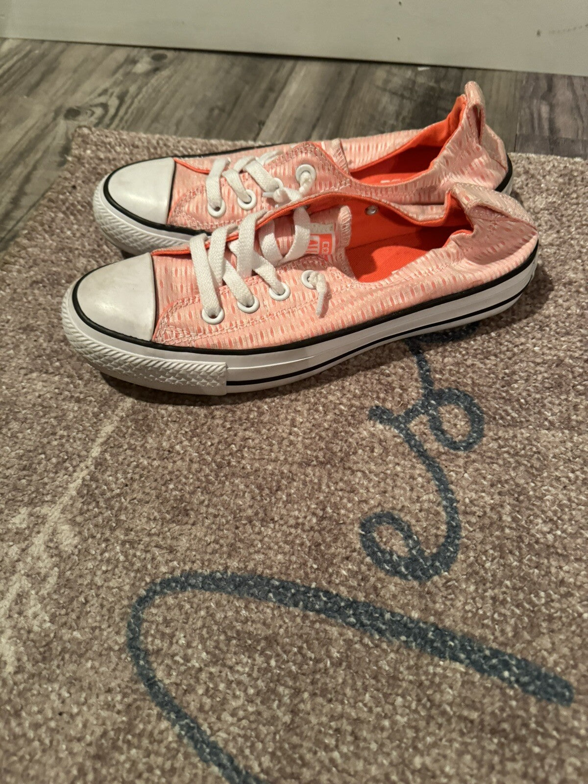 Converse Slip On Sneakers Size 7 Orange 
