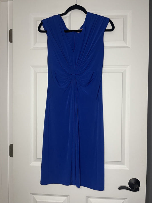 Calvin Klein sleeveless dress blue size 6 Just Drycleaned