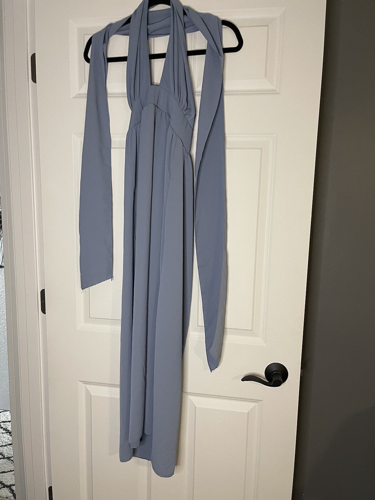 Boho Factory Halter Dress W Wrap Blue Small Nwt 