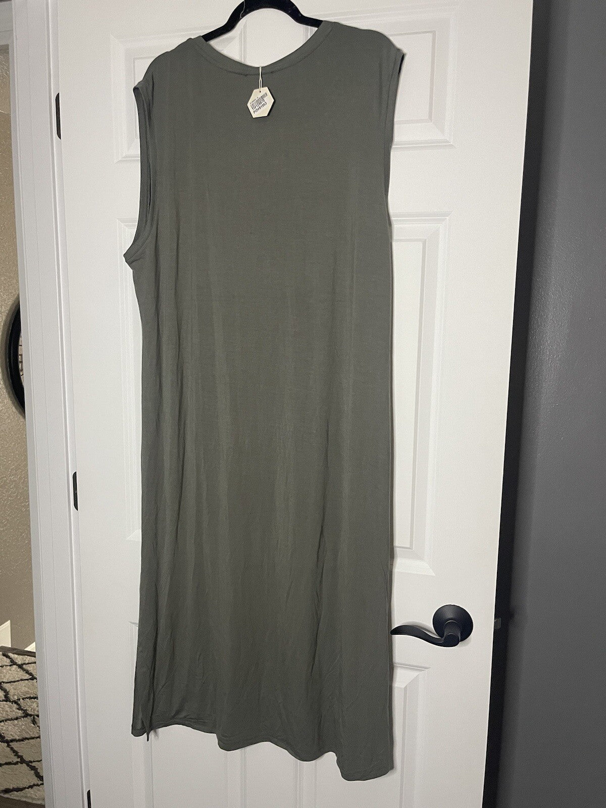 Pink Blush Sweet Lovely By Jen Dress 1xl Slit In Side Olive Nwt