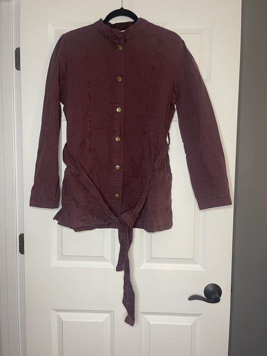 Maurice’s Jacket With Belt Purple Size Large New With Tags