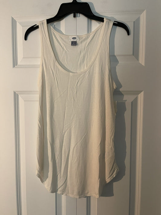 Old Navy small sleeveless blouse ivory nwt 