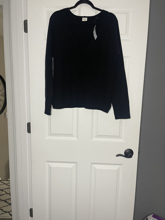 Abercrombie And Fitch Soft Collection Ribbed Sweater Black Xl Nwt