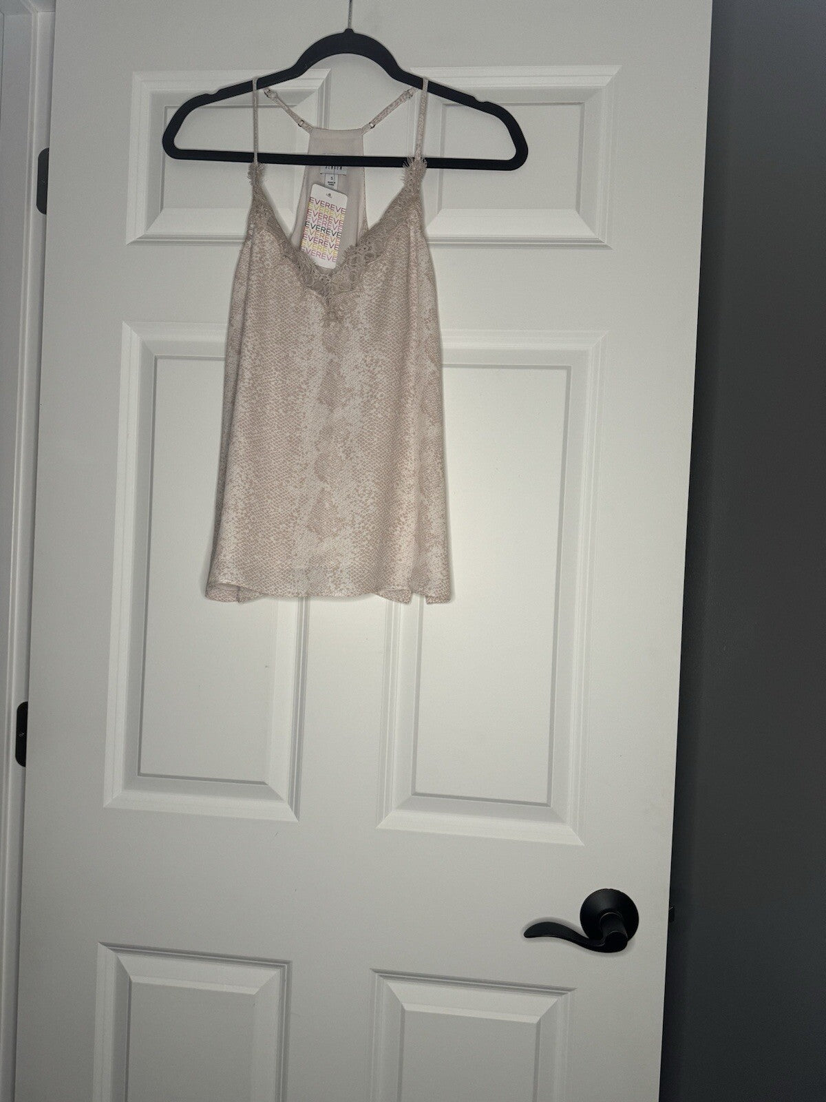 Peyton Jensen Sleeveless Blouse Small Light Pink Cream Mix With Lace Nwt 44.99 