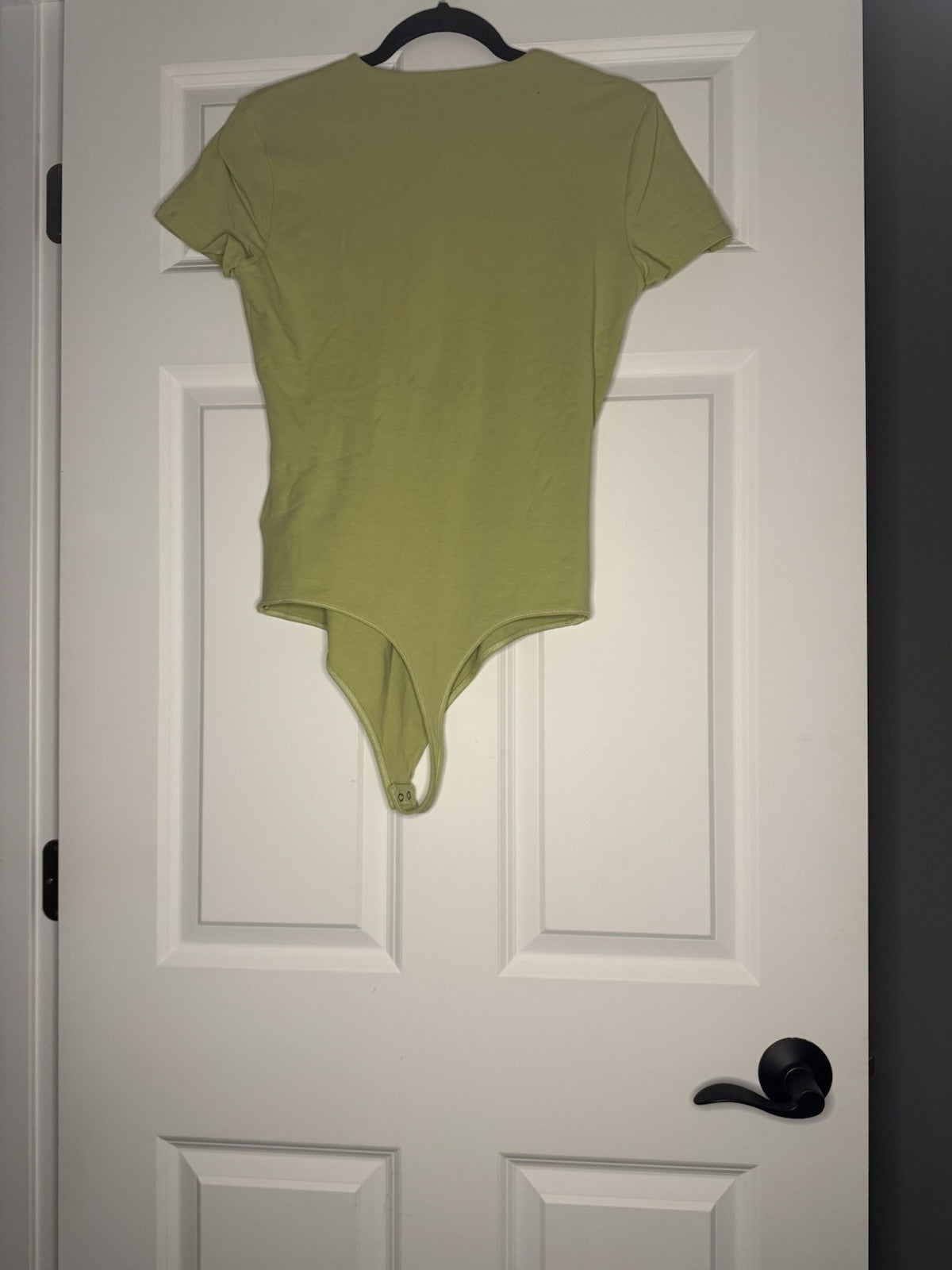 Abercrombie And Fitch Soft AF Collection LargeShort Sleeve Bodysuit Green Nwt 45