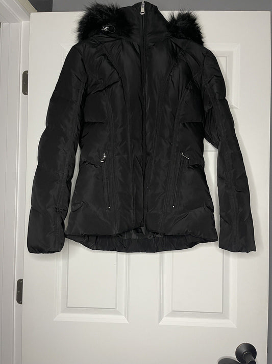 Calvin Klein winter coat small with detachable hood 