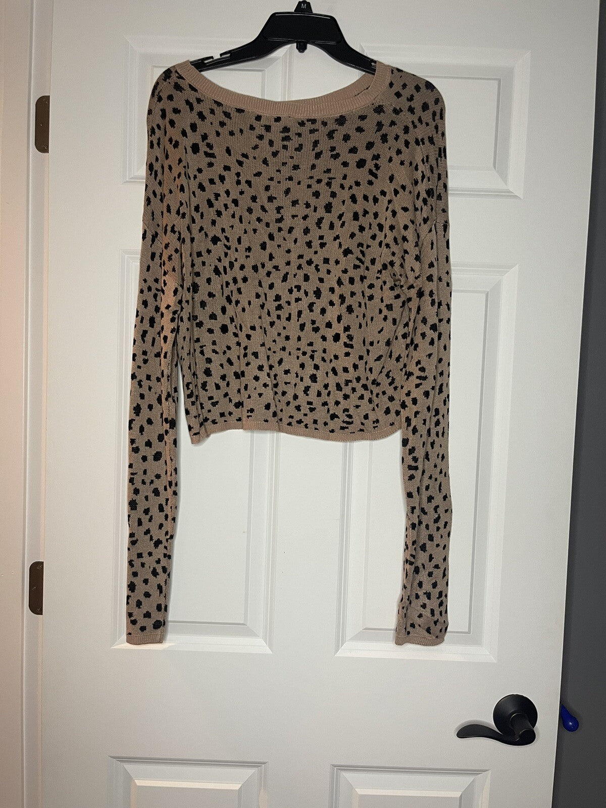 Maverick the collection 2 piece lounge set animal print brown black small nwt