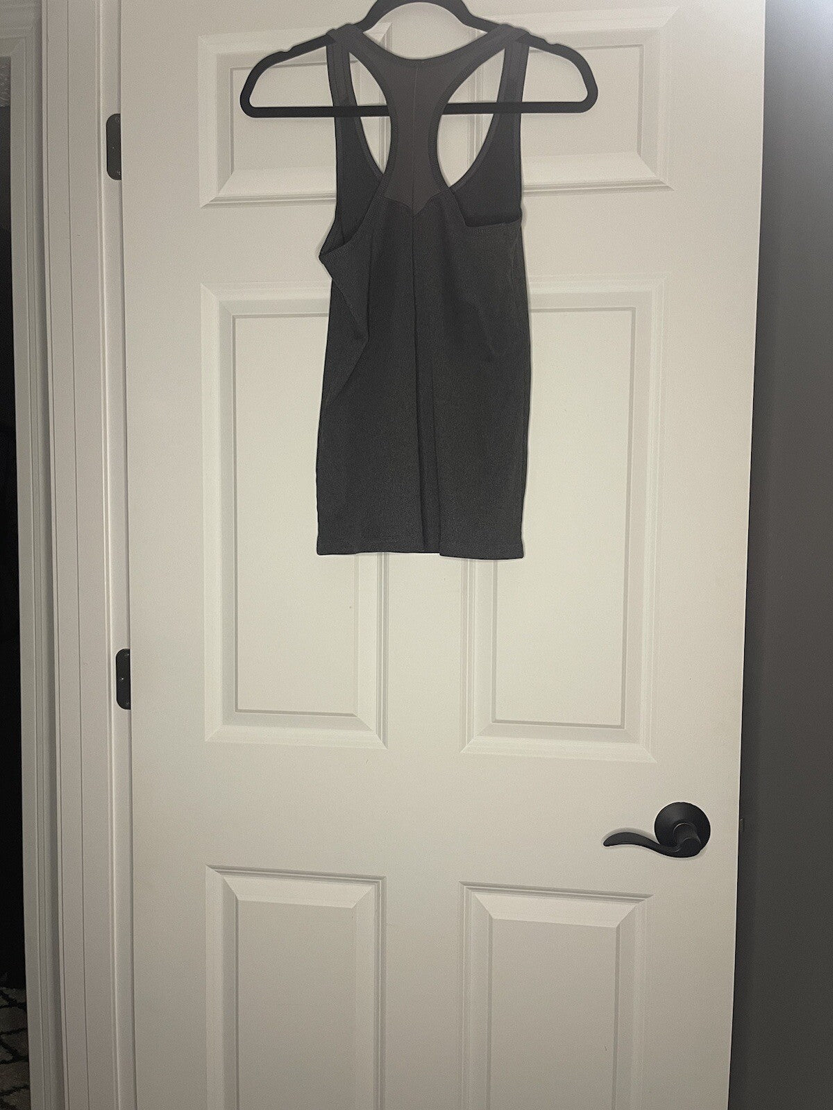 Under Armour Heat Gear Fitted Tank Large Charcoal 