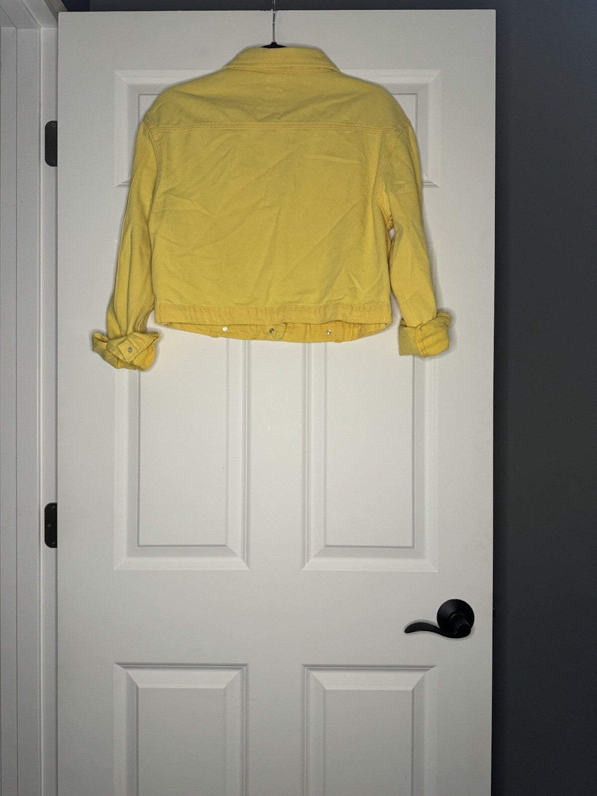 Dee Elly Jean Jacket Small Yellow 