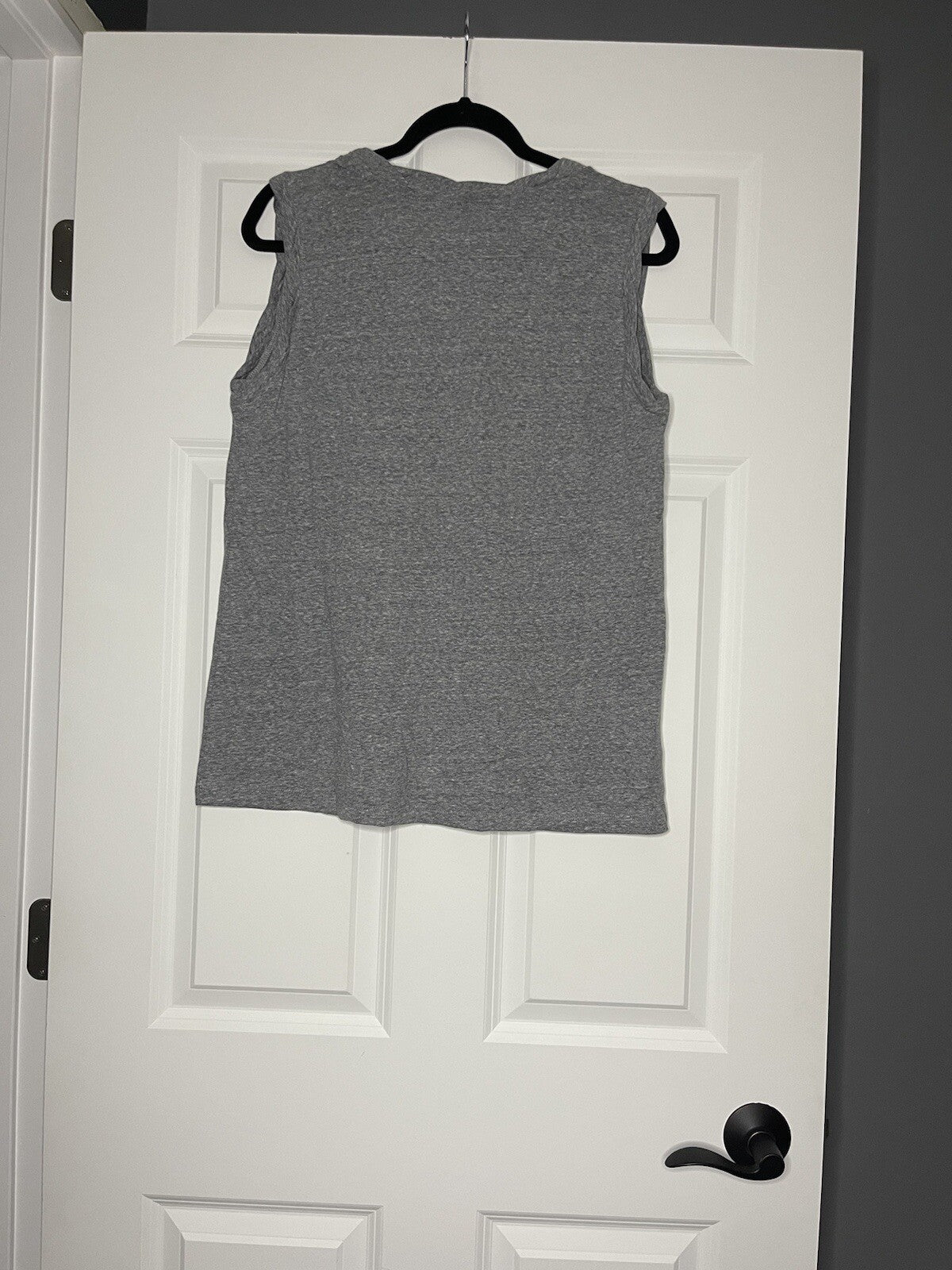 Ann Taylor Loft Sleeveless Blouse Gray Heathered Large 