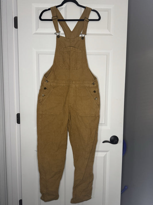 American Eagle Corduroy Overall Mustard Brown Medium 