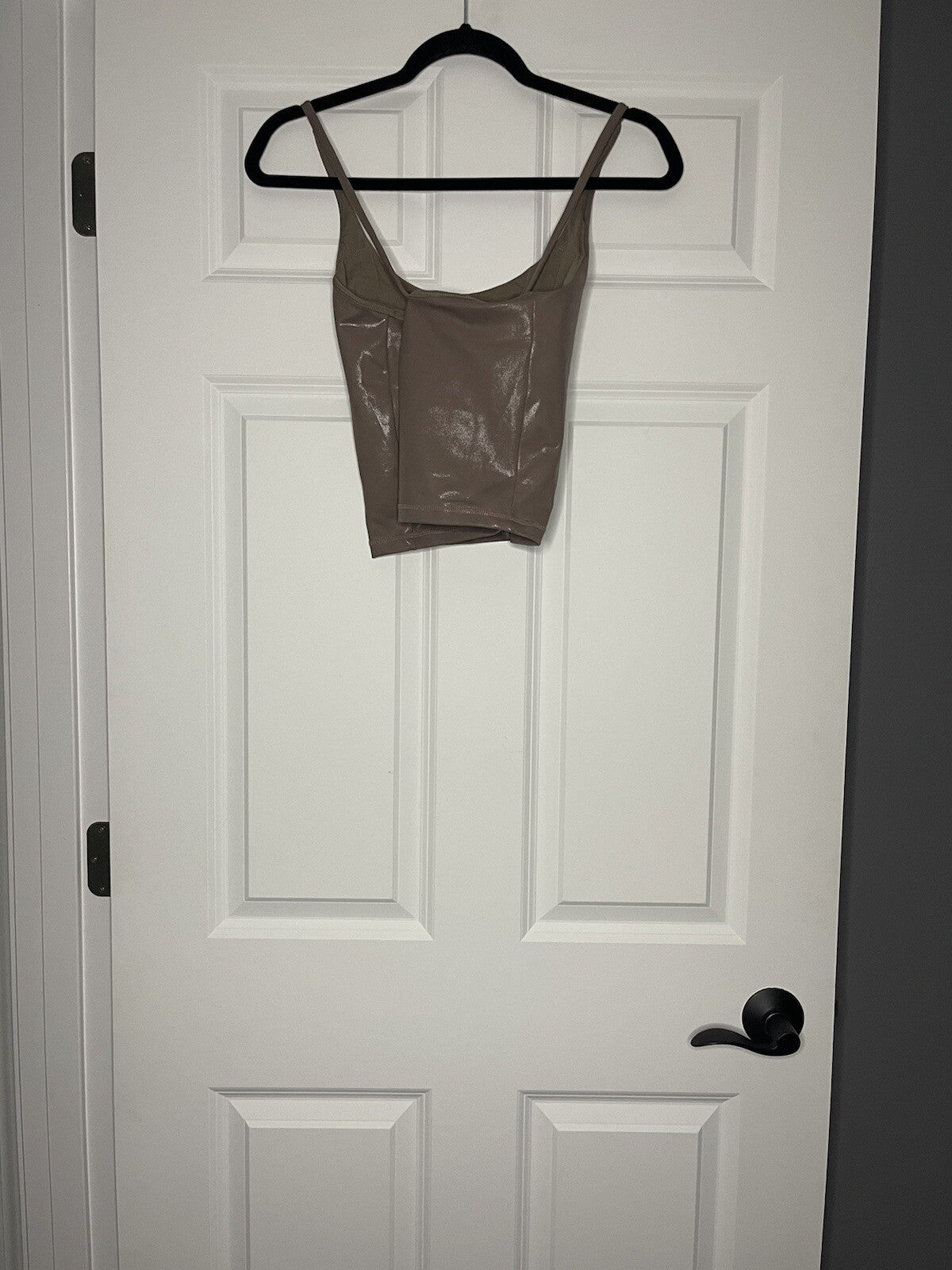 Almazen 2 piece activewear outfit xl taupe with sparkle leggings and tank 