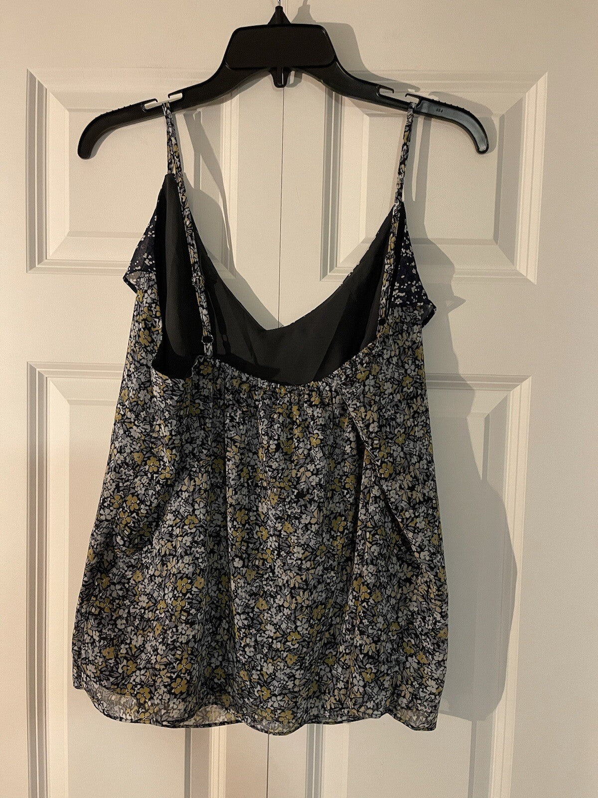 Banana Republic sleeveless blouse large blue and green floral nwt 