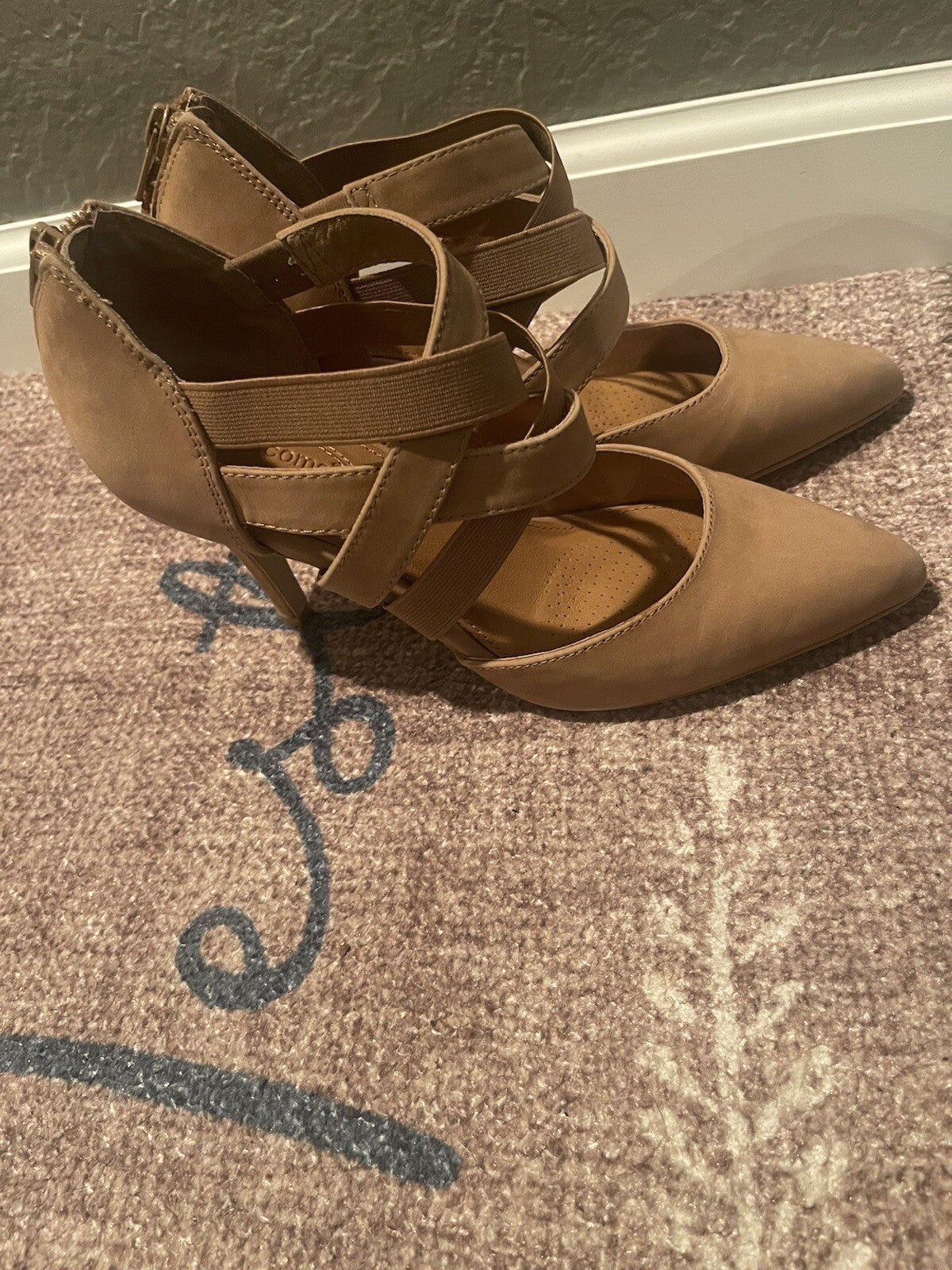 Corso Como strappy heels 6.5 brown 