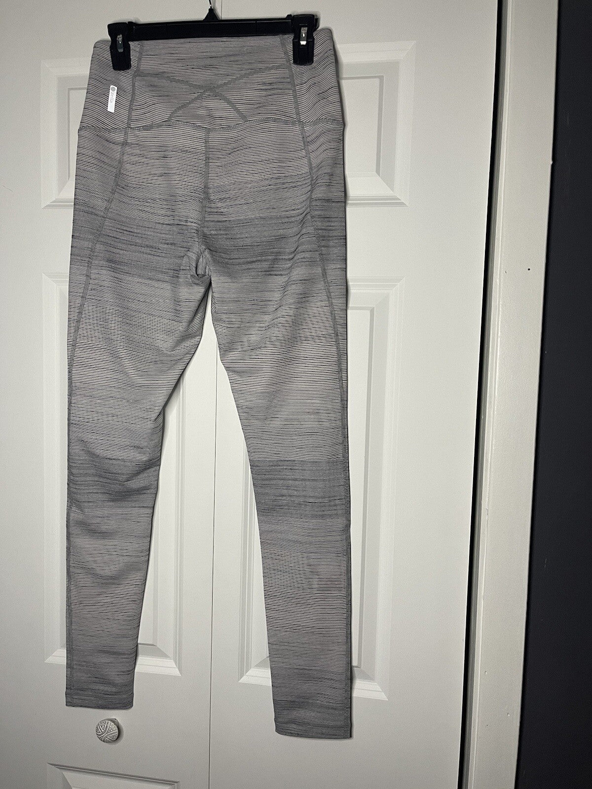 Zella leggings gray striped medium 