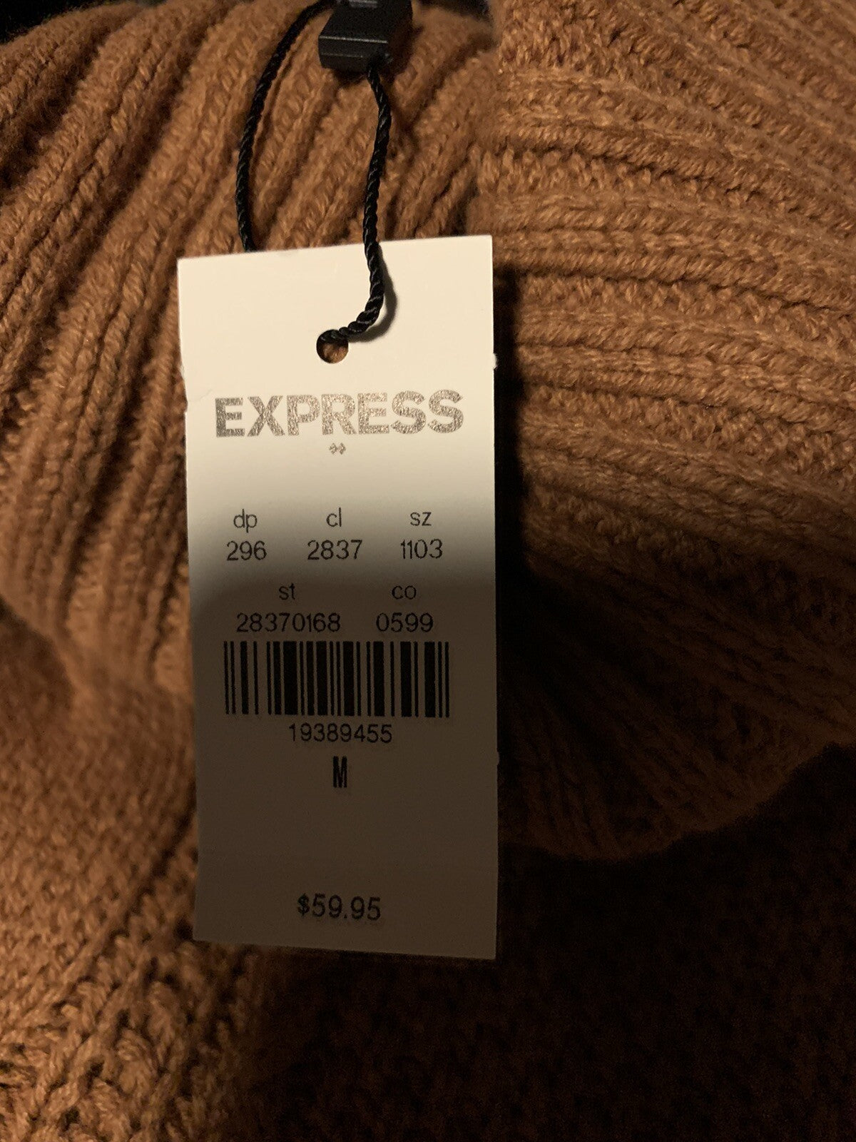 Express Sweater Cowl Neck 3/4 Sleeve Nwt Medium