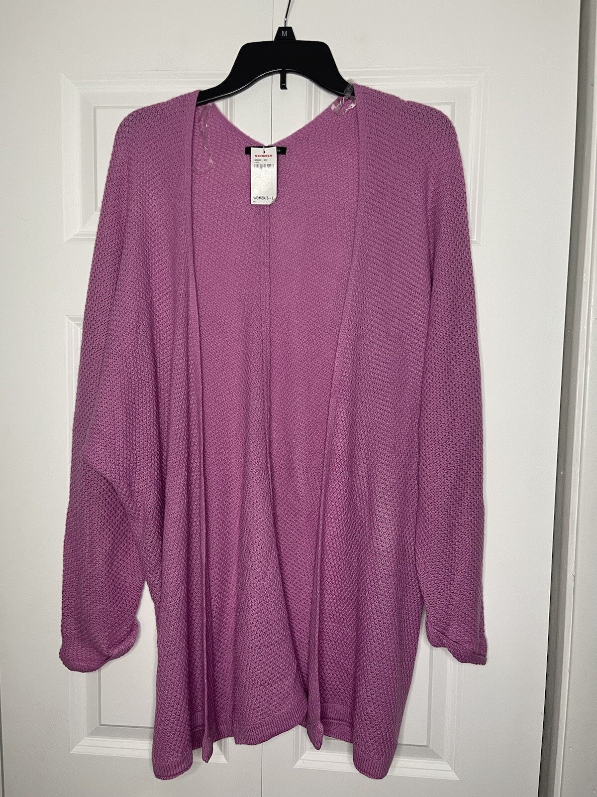 NWT Colorful Confetti Print Open Front Cardigan Sweater Womens L 12 14 Staccato