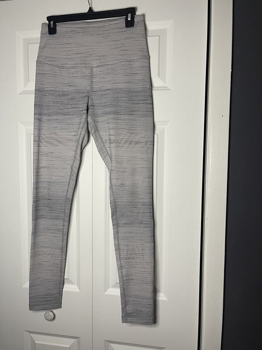 Zella leggings gray striped medium 