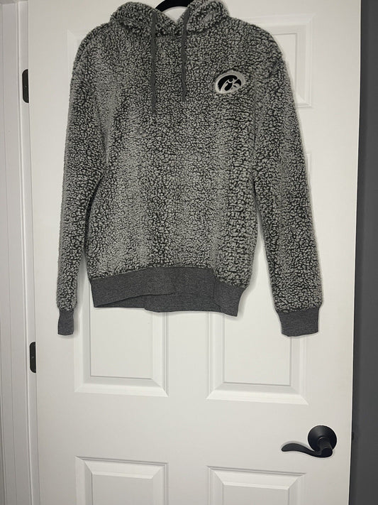 Boxercraft Iowa Hawkeyes Fleece Hoodie Medium Black And Gray 
