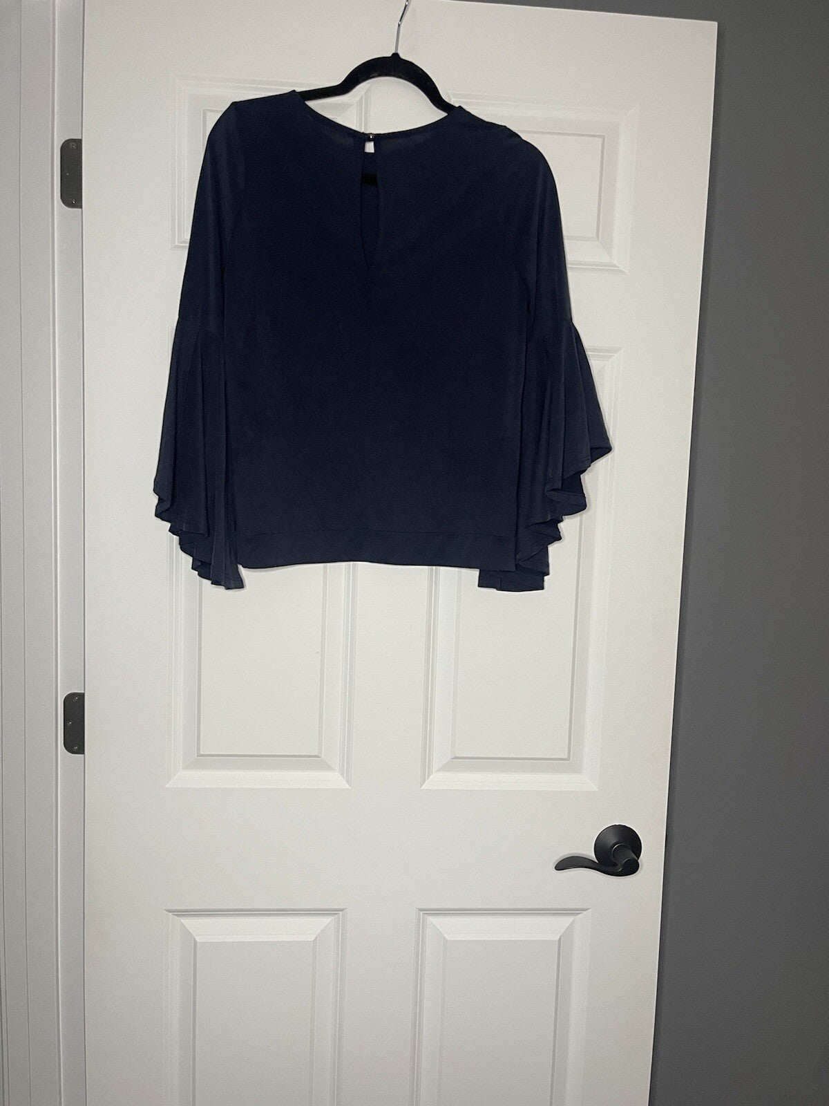Maronie long sleeve blouse small navy boho sleeves