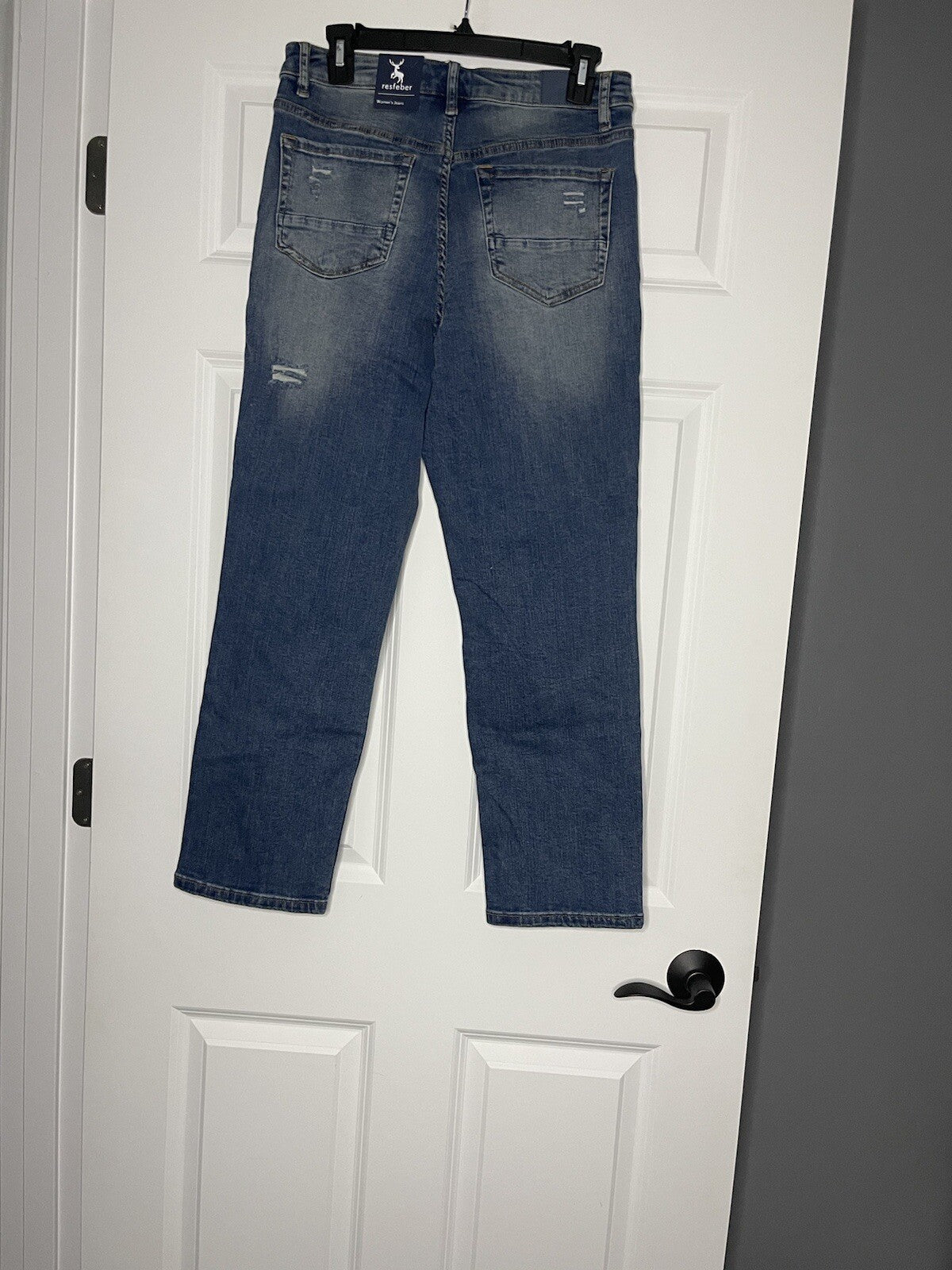 Resfeber Skinny Boyfriend Jeans Size 10 Distressed Nwt