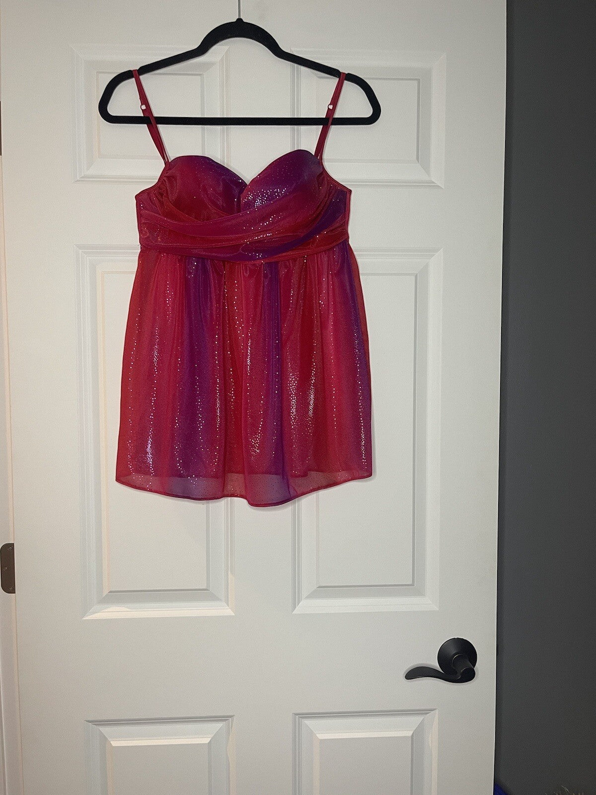 Victorias secret lingerie sexy little things 36c pink red sparkle