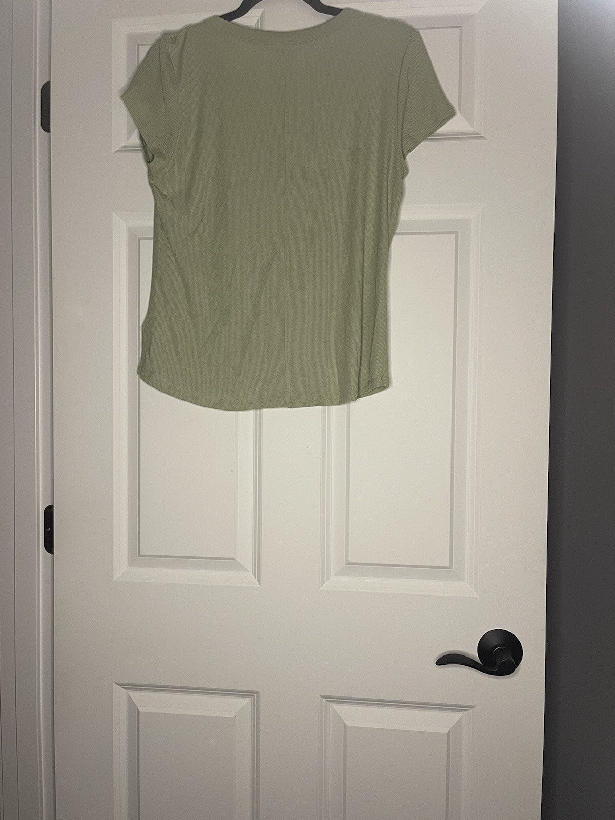 American Eagle Soft And Sexy Ribbed Tee Green Large Nwt 