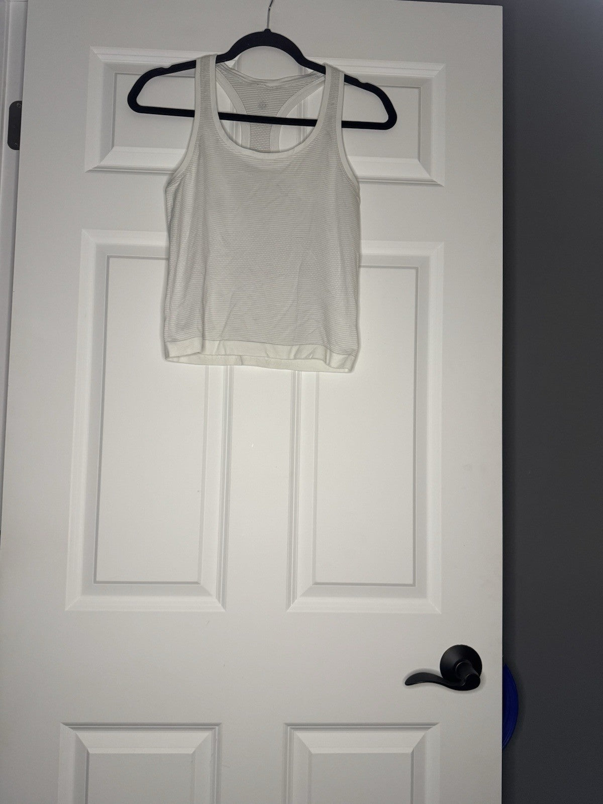 Lululemon Racerback Tank Top White Striped Size 4