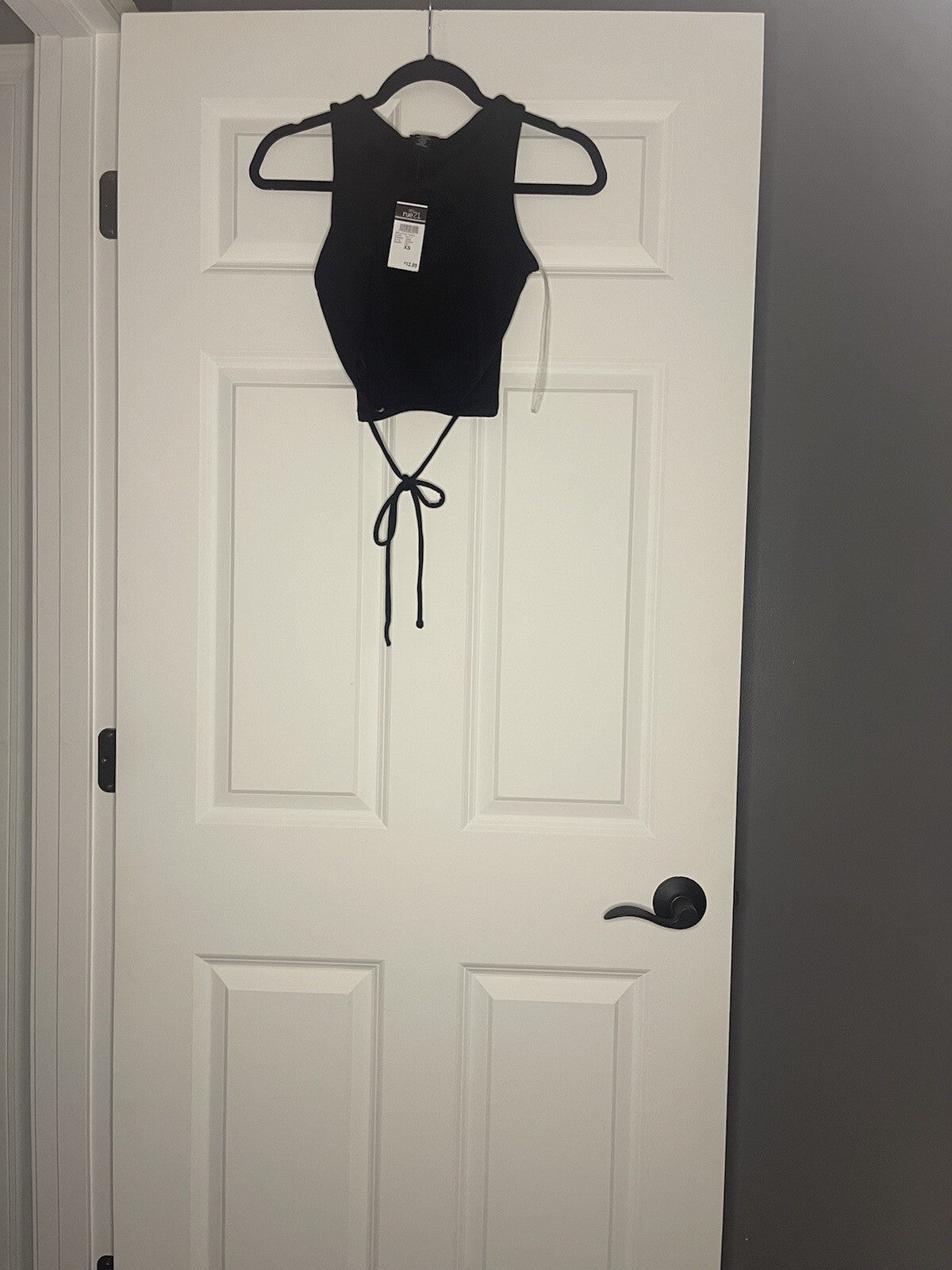 Rue 21 Crop Tank XS Black Nwt 