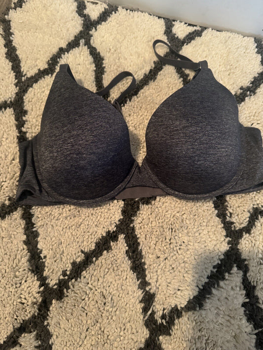 Victoria Secret Semi Demi Blue White Heathered Bra 34c 