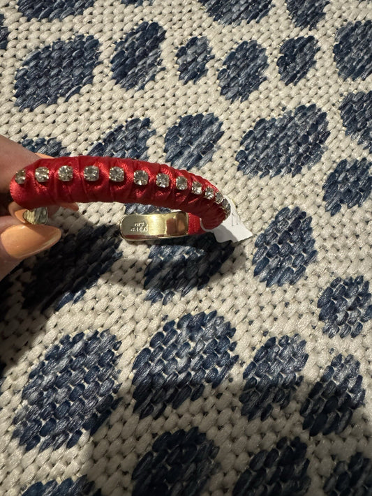 J Crew Cuff Bracelet Red Beaded New With Tag
