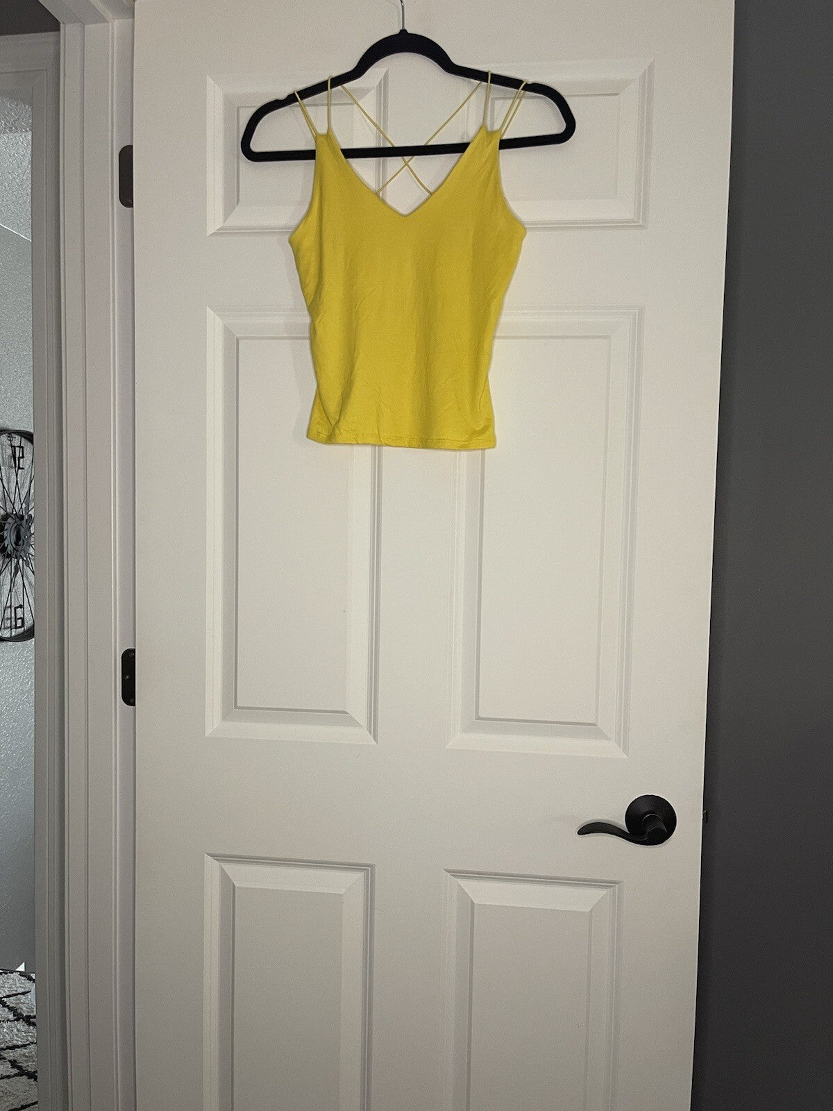 Gaze Sleeveless Crop Top XS Yellow