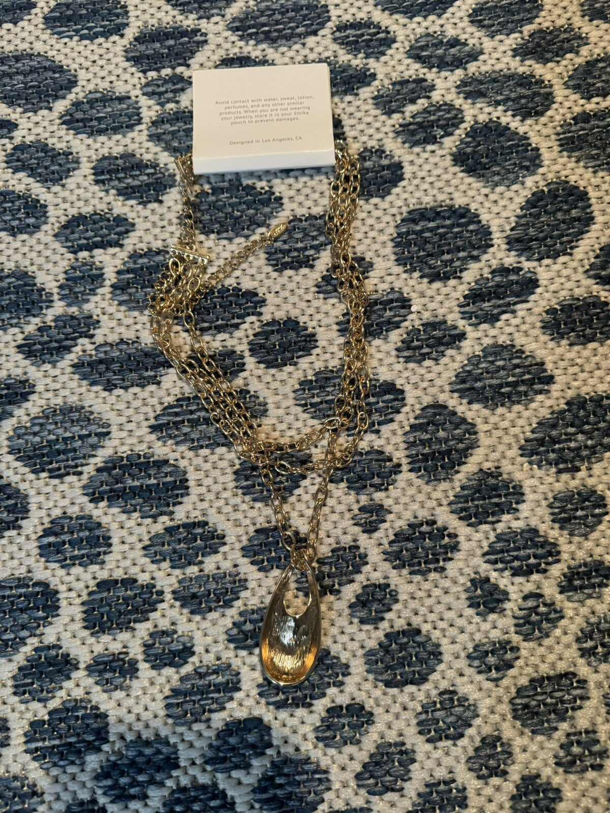 Ettika Necklace Gold Brand New Layered Necklace