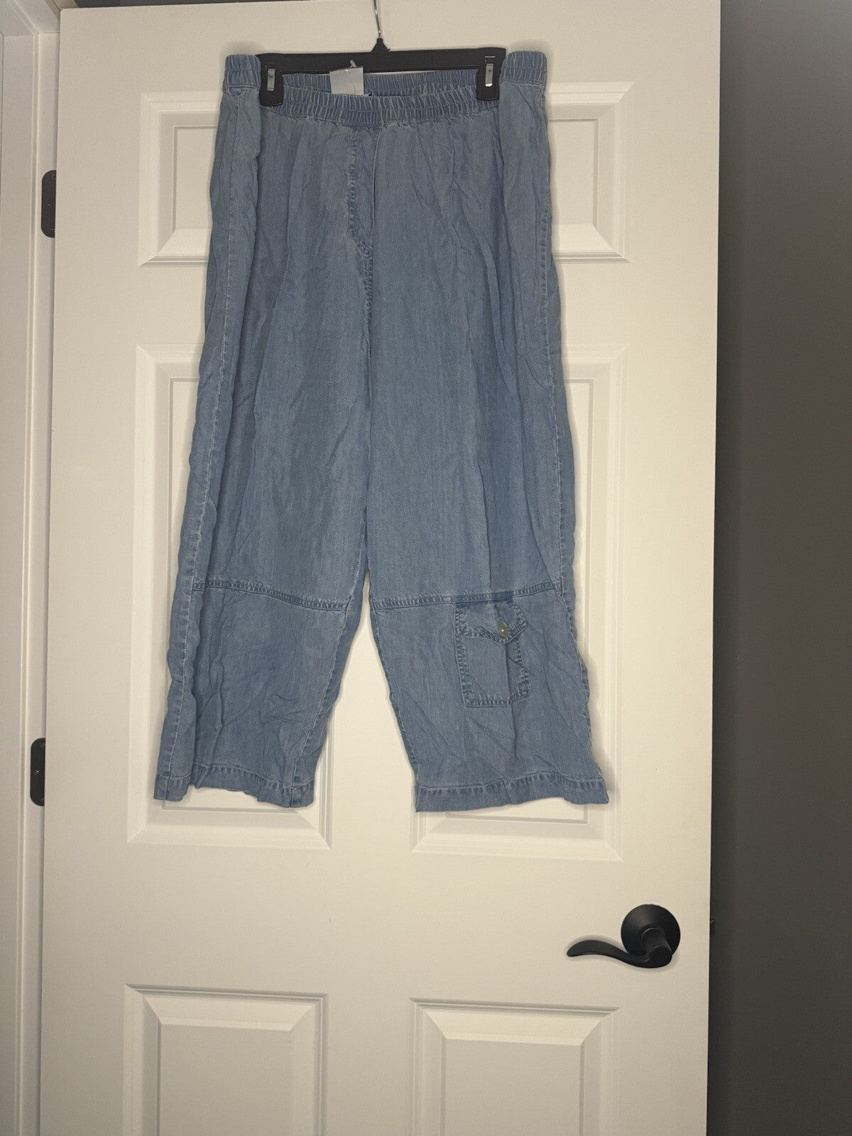 Too Fan 2 Piece Outfit 2x Blue Jean 3/4 Sleeve And Capris Nwt 