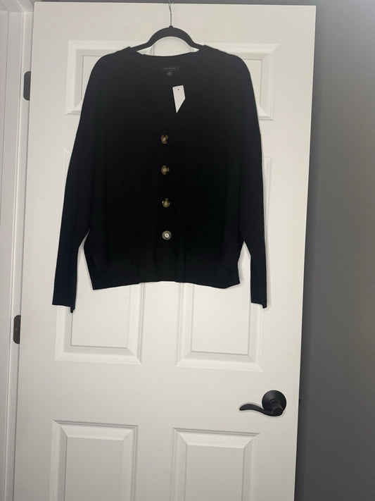 Ann Taylor Cardigan Black Xxl Black Nwt 