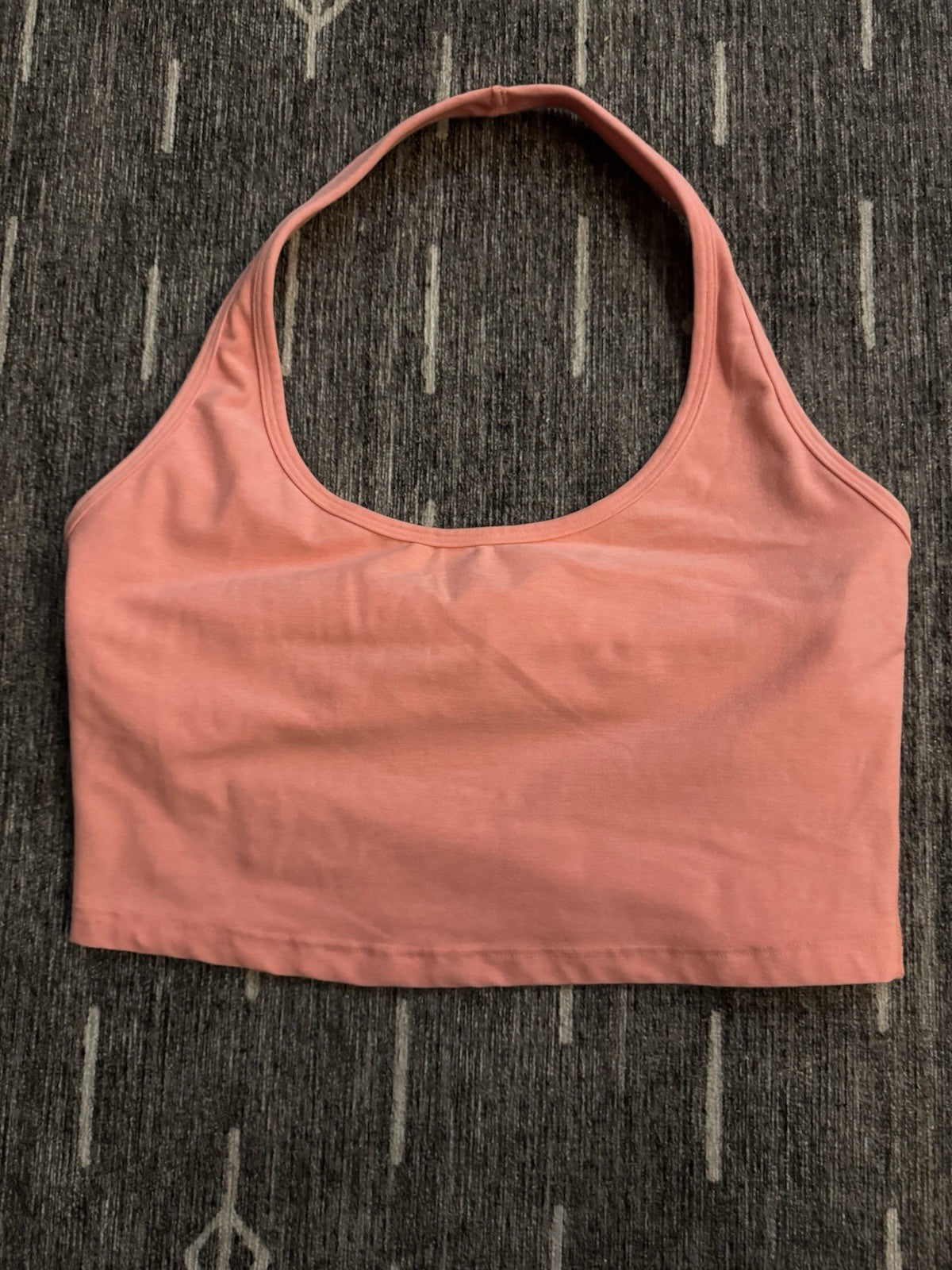 Beyond Yoga Halter Bralette Neon Coral Medium 