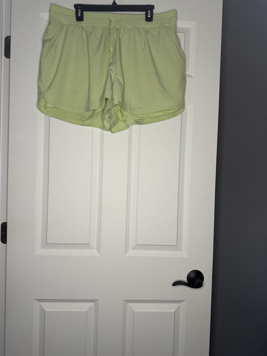Abercrombie And Fitch Ybp Light Green Lined Active Shorts Xl 