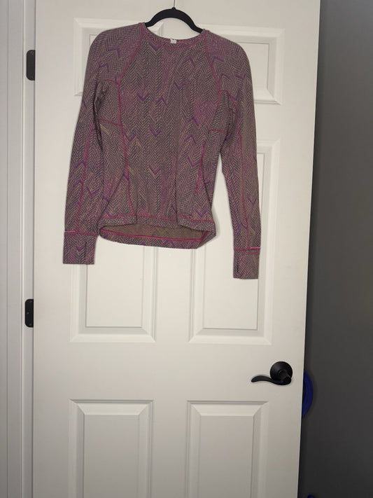 Lululemon Long Sleeve Top 6 Pink Blue Neon Green Purple Mix