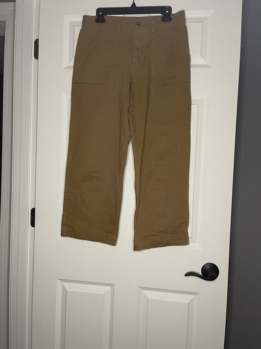 Vans Womens Jeans Size 29 Wide Leg Cropped Brown 