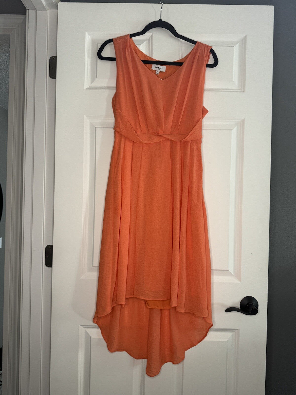 Gilli Sleeveless Dress Orange Large Nwt 