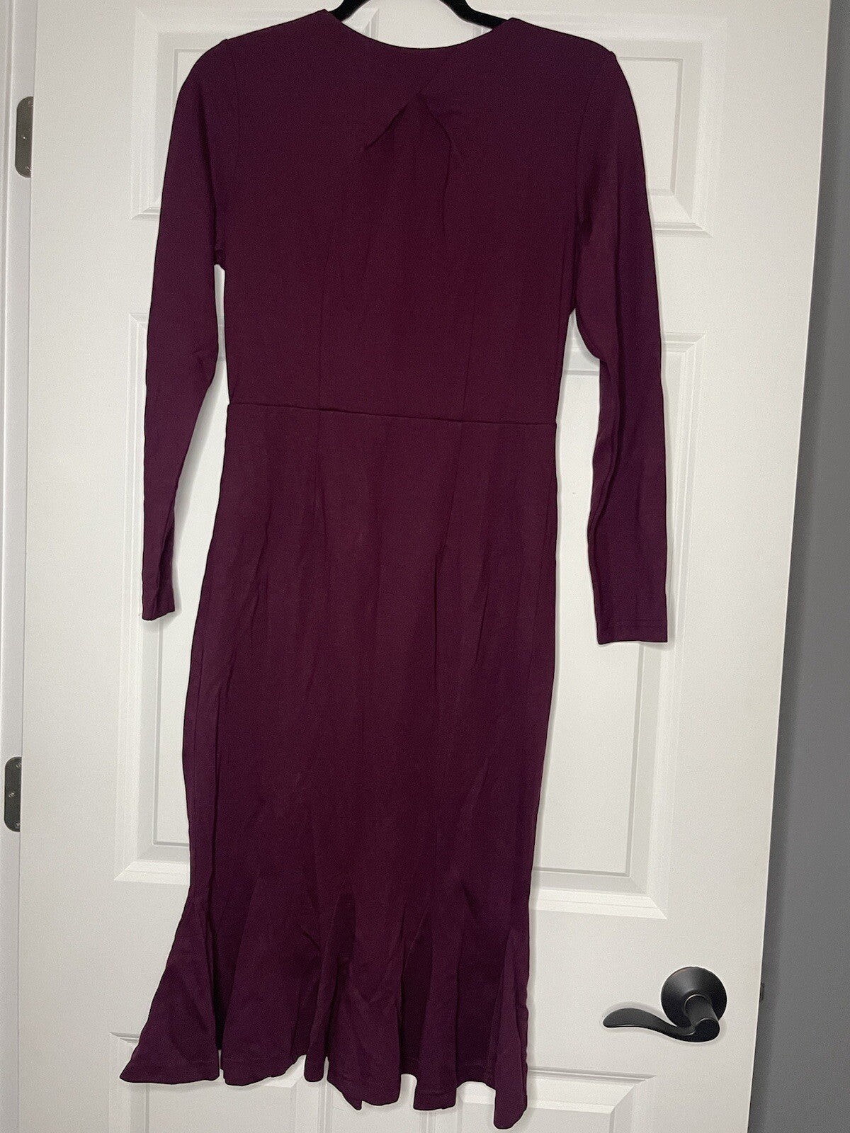 Mary crafts Long Sleeve Dress Plum Size 8 Nwt
