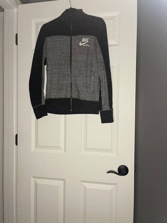 Nike Zip Up Small Light Heathered Gray And Dark Heathered Gray 