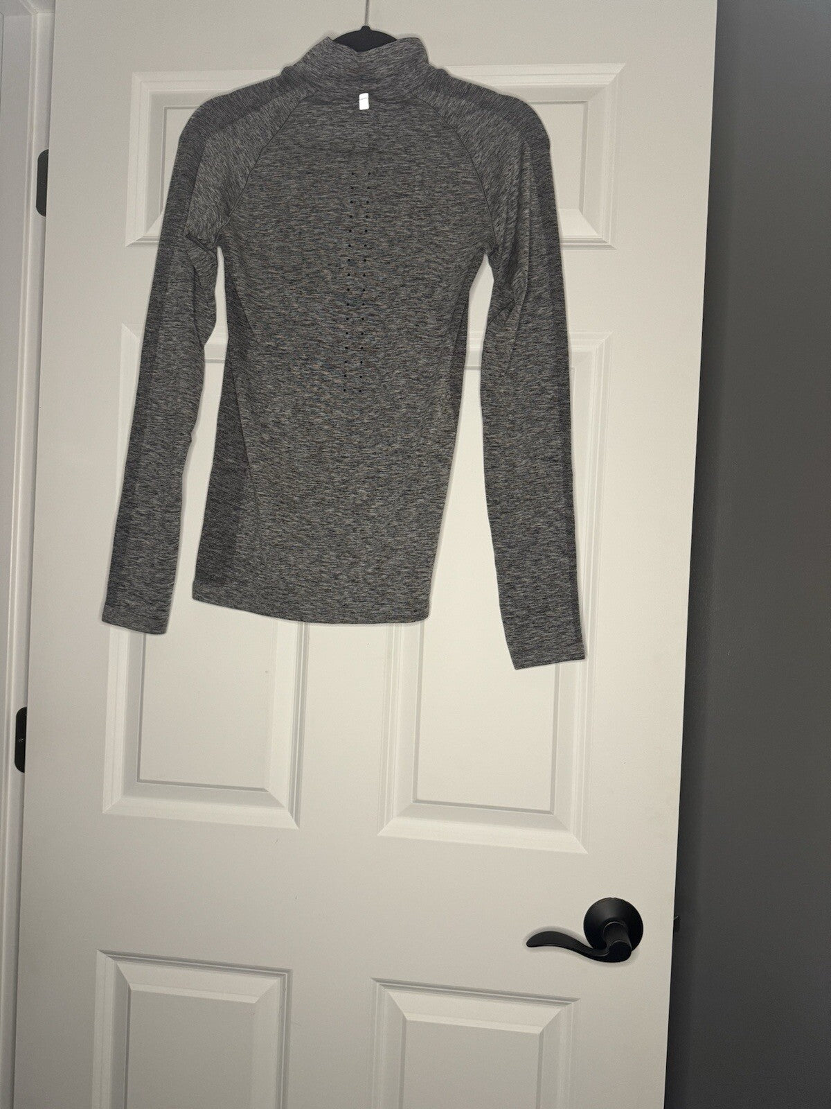 Nike Dri Fit Half Zip Small Heathered Gray 