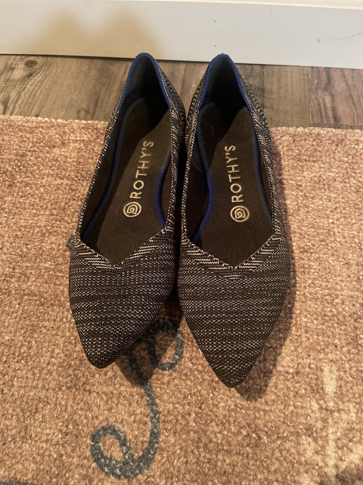 Rothy’s Charcoal Gray Mix Flats Size 8.5 
