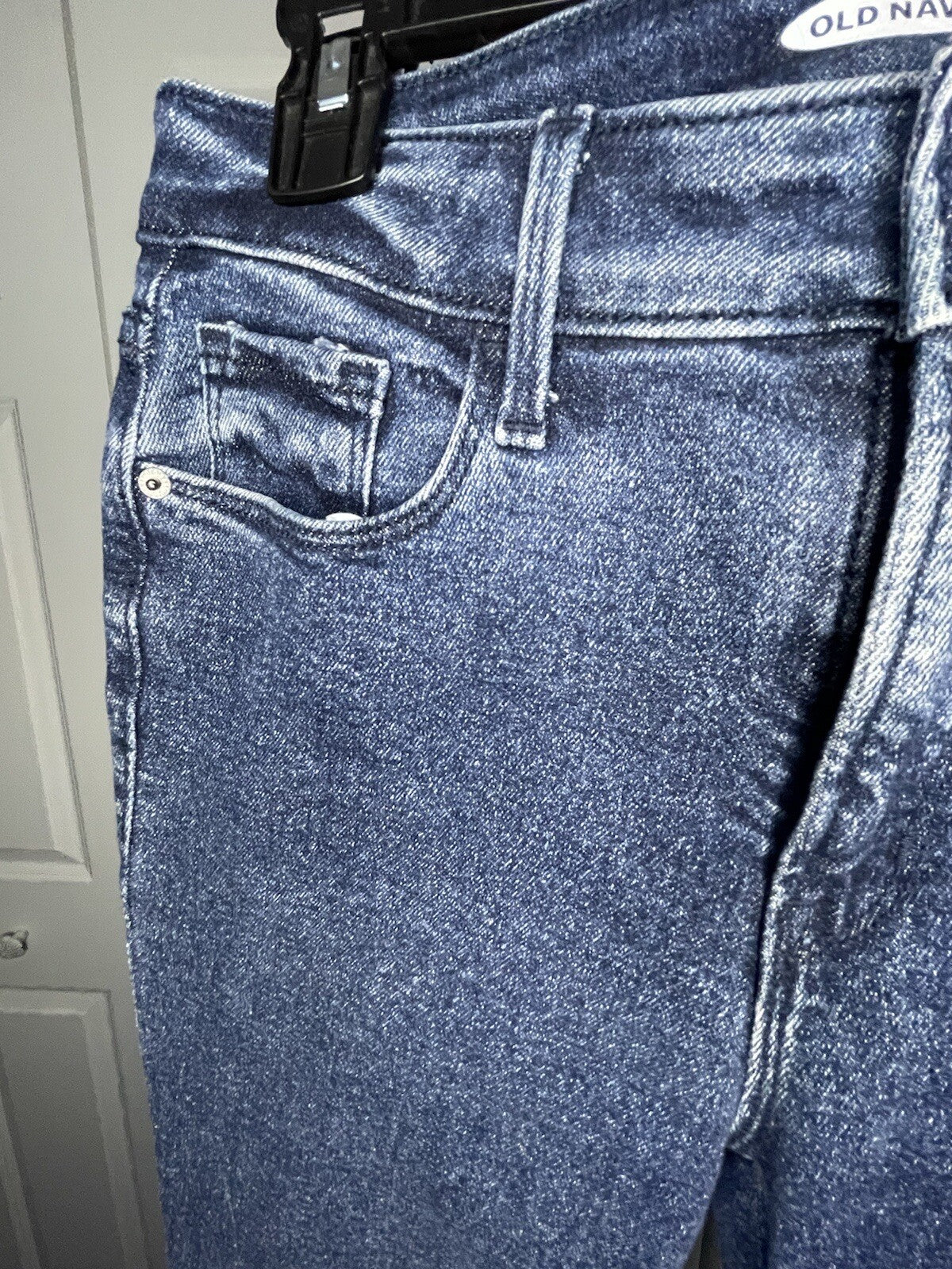 Old navy rockstar super skinny high rise super slim pockets jeans size 4